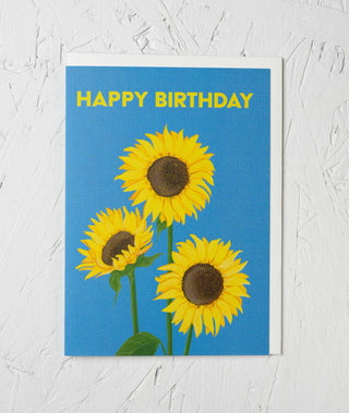 Birthday Sunflowers Card