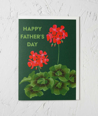 Father's Day Geranium Card