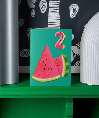 2nd Birthday Watermelon Card
