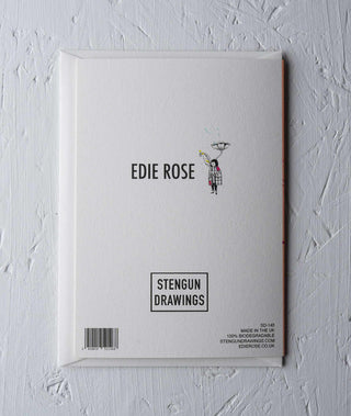 Edie Rose Florist Greeting Card - Stengun Drawings