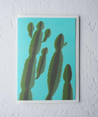 Euphorbia Houseplant Greeting Card - Stengun Drawings