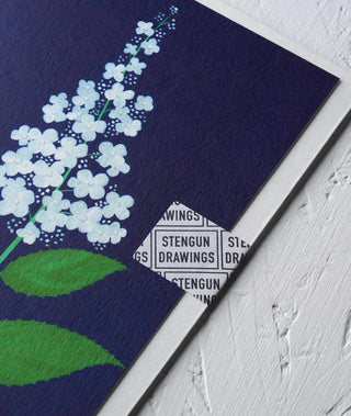 Wisley Hydrangea Greeting Card - Stengun Drawings
